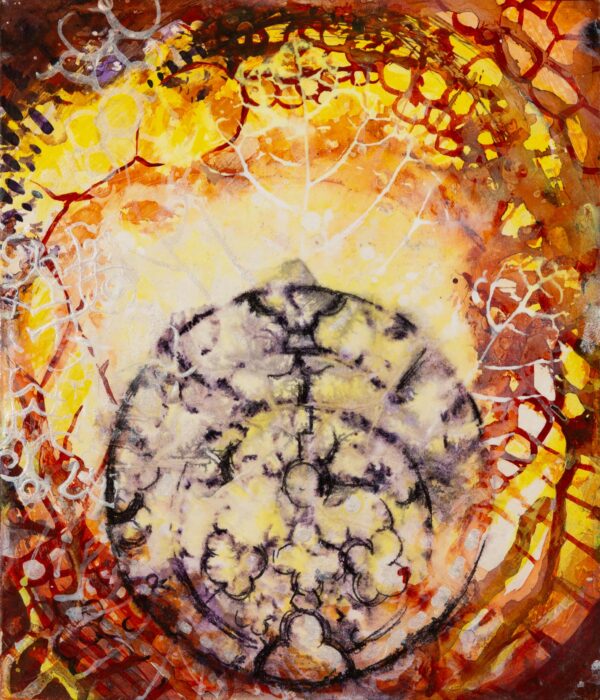 Time II. Acrylic, wood. 20x25