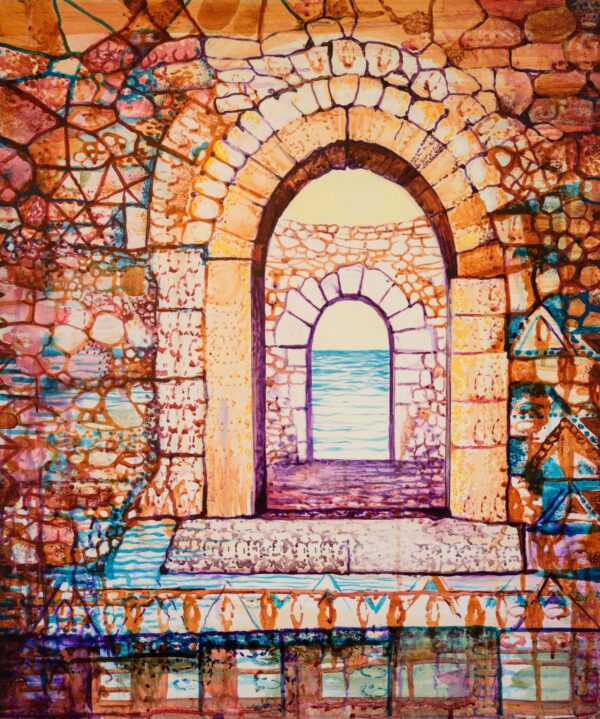 Entrance II. Acrylic on wood. 50X60