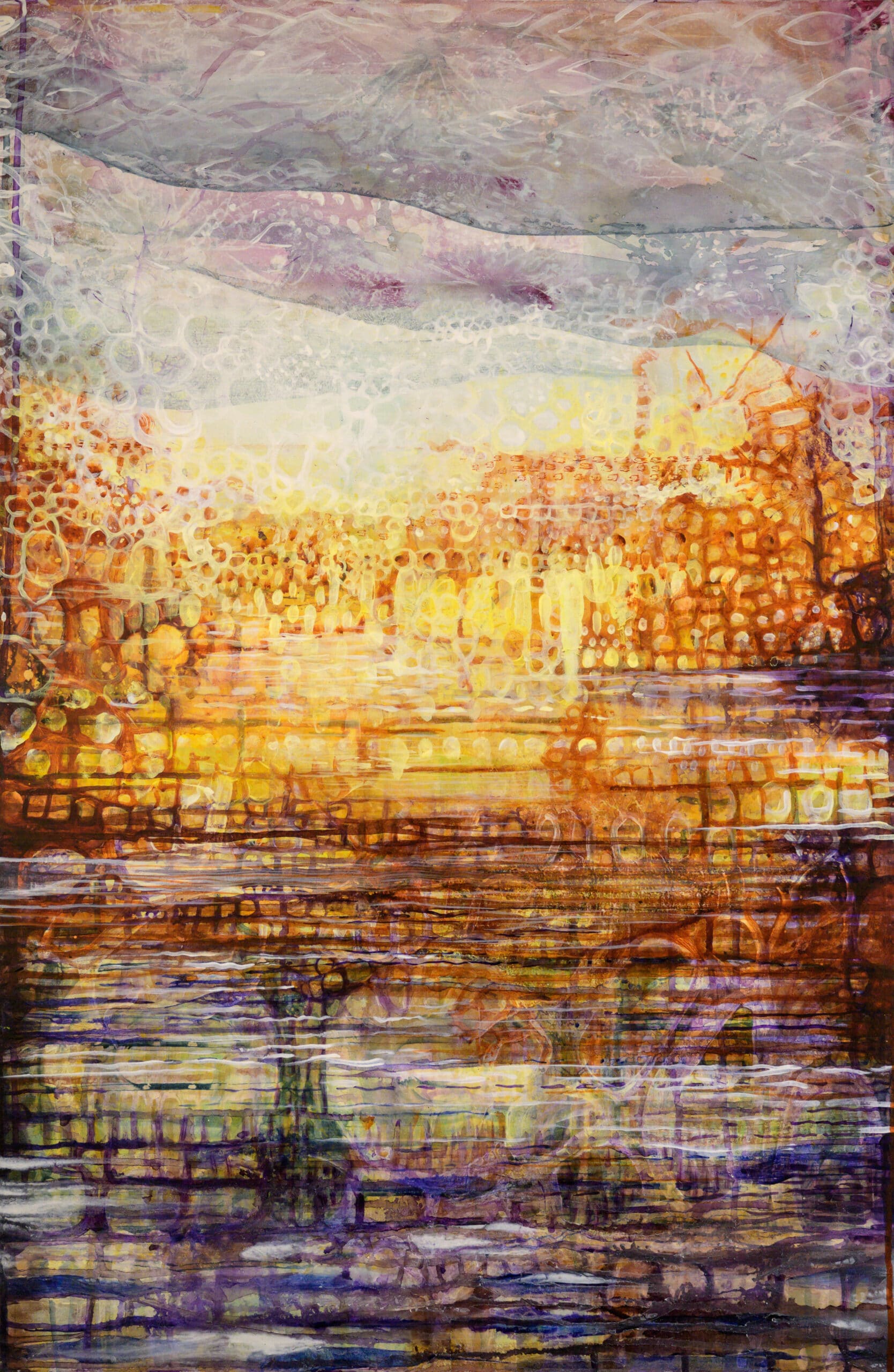 Layers. Acrylic, wood. 60x90