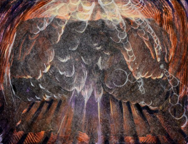 Wings. Mixed media. 25x32.