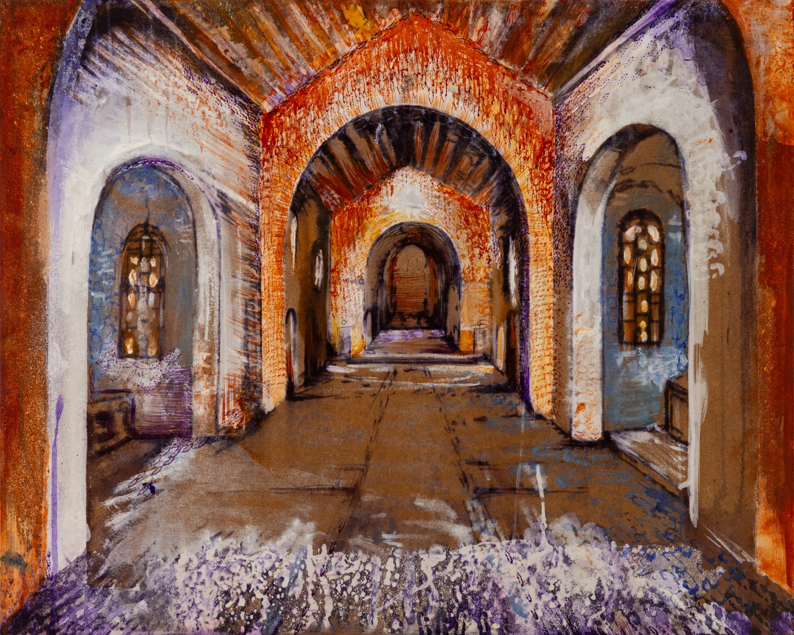 Chapel of Sanity. Acrylic on wood. 50x60