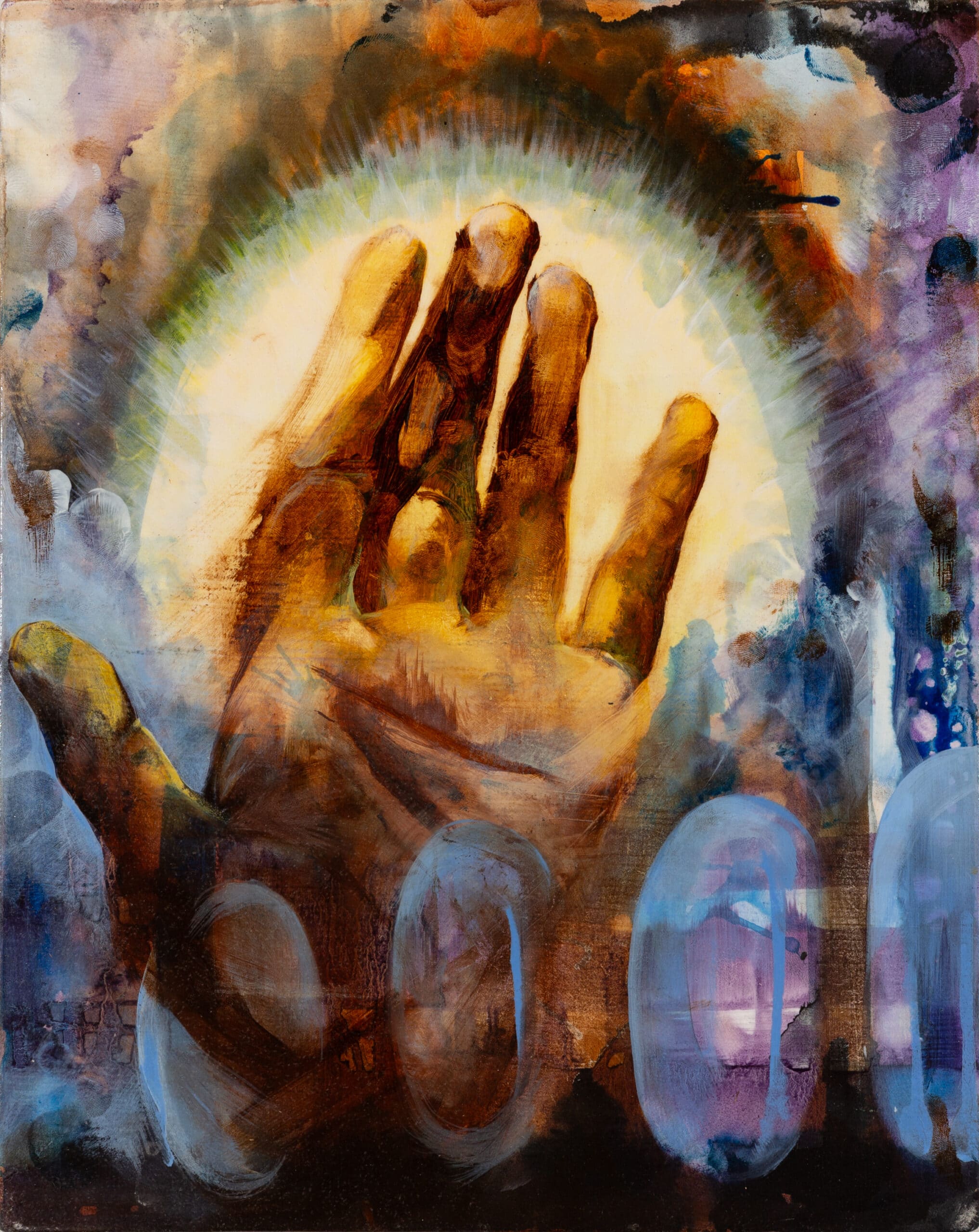 Hands I. Oil on wood. 24x30