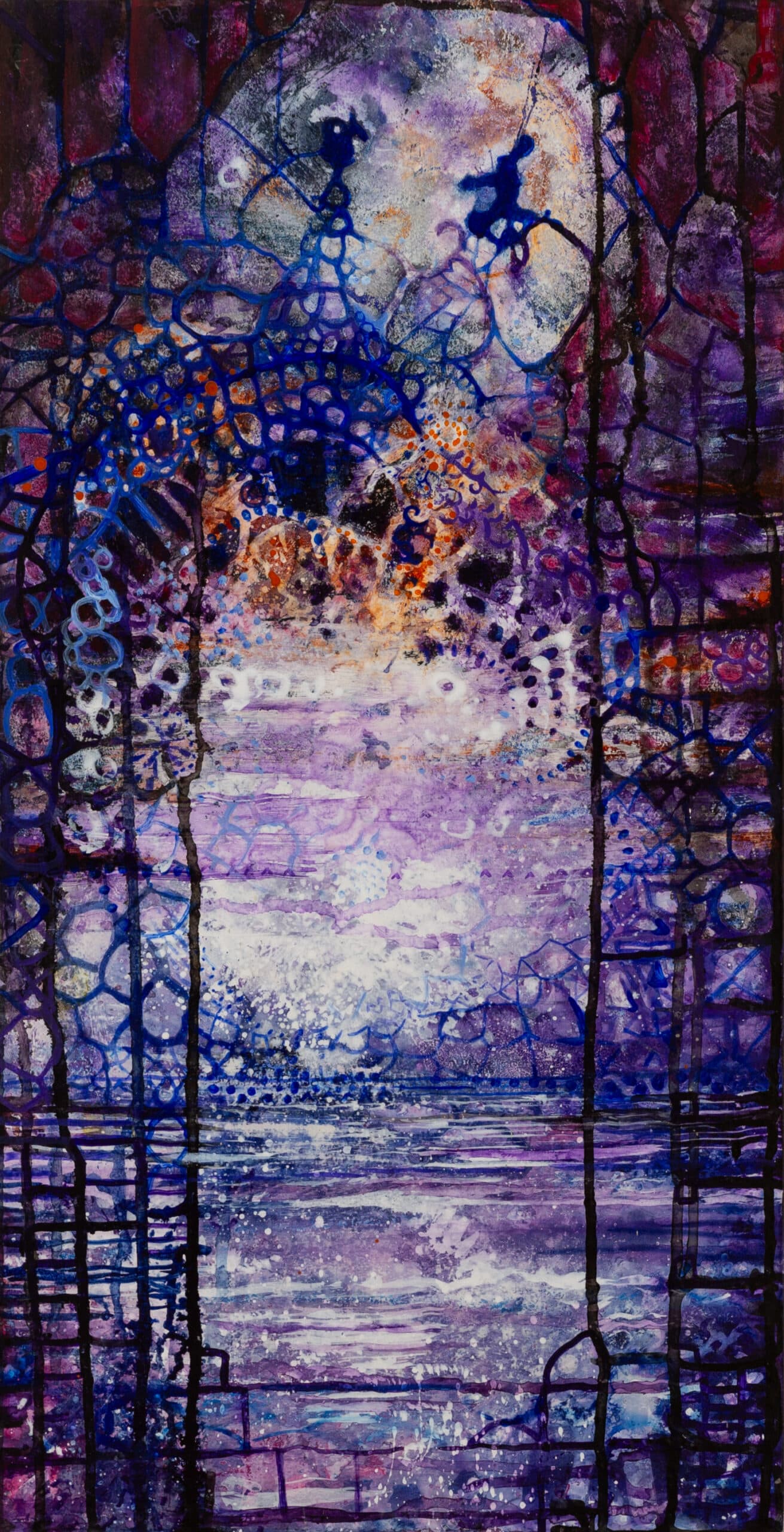 Acrchway to the Other Side. Acrylic, wood. 31x40