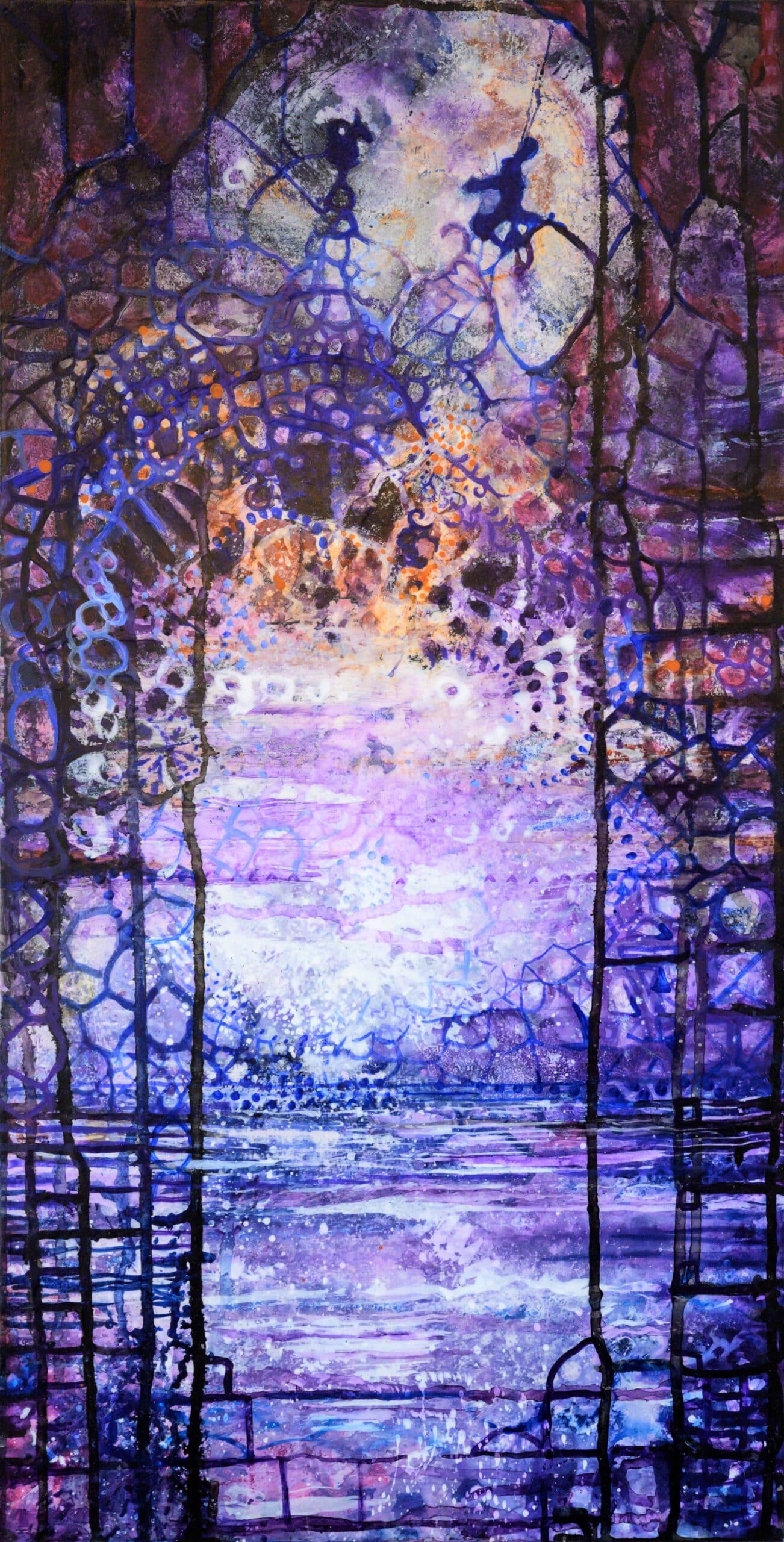 Portal. Acrylic on wood. 32x60