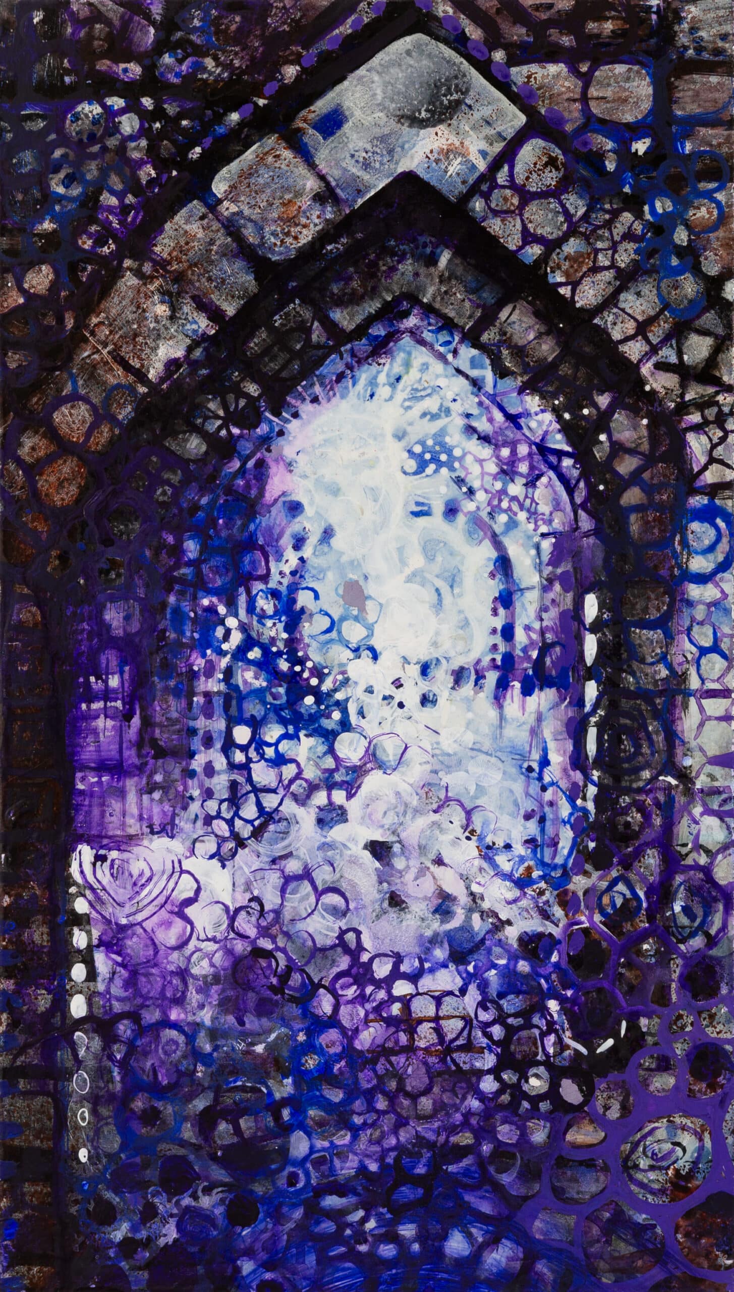 Full Faith Forward. Acrylic, wood. 26x36