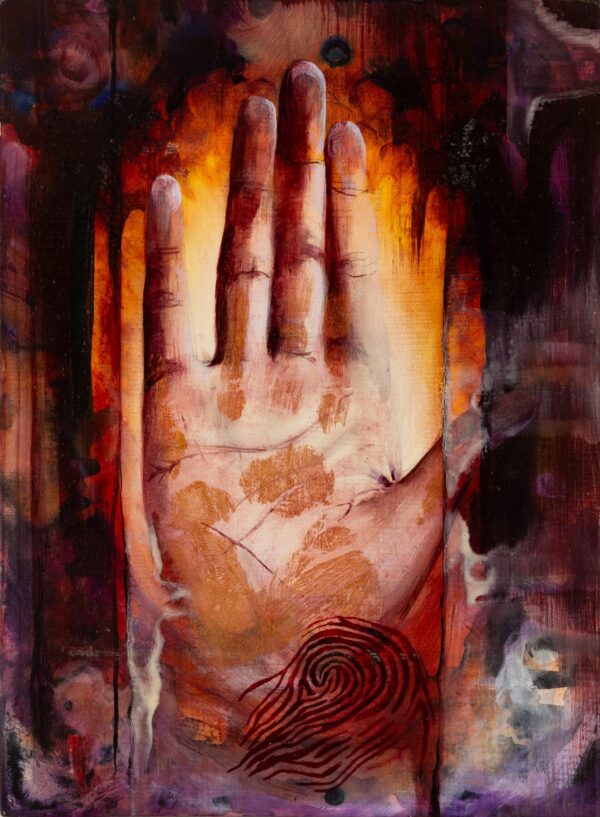 Hands II. Oil on wood. 24x30